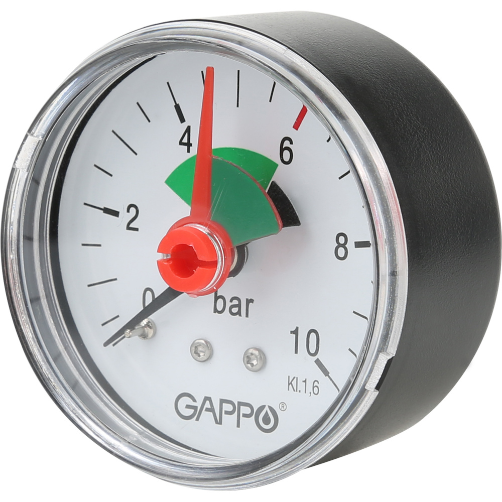 Манометр аксиальный с указателем предела 6 Gappo G1471.6