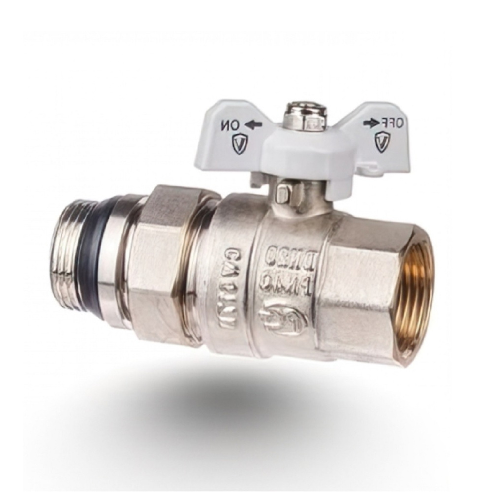 Кран шаровой со сгоном прямой Gappo G214.06 ВР/НР 1"X1" уп. 10 шт.