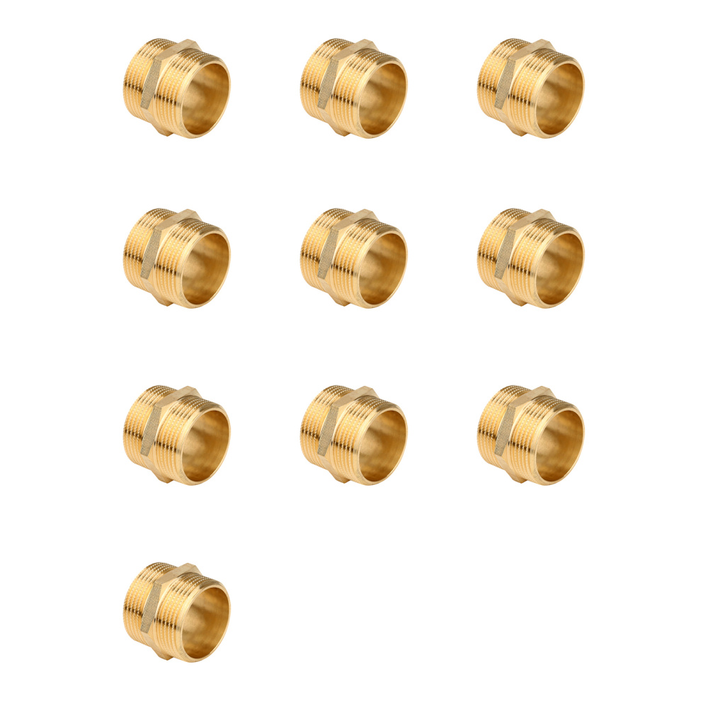 Ниппель НР-НР Gappo G1204.04 1/2" уп. 10 шт.